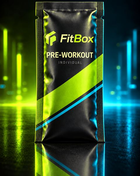 Sobre individual de pre-workout FitBox